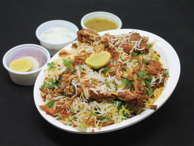 Ghalib Spl Zafarani Mutton Biryani Serves 4